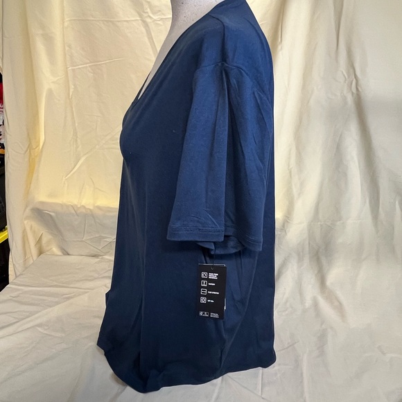 Two V-neck t-shirts women 2xlg Blue & gray Ideology - Picture 2 of 14